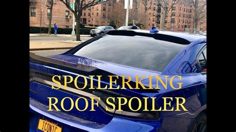 Spoiler king - Product Description. The spoiler is made of high quality polyurethane material and includes self adhesive tape for easy installation. All Spoilers are aftermarket and manufactured in the USA. The spoiler is 1.5" in height and 2 5/8" front to back. Spoilers are shipped in a straight form and will need to conform onto the curvature of the trunk.